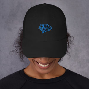 SEXY CONTOURS (Teal Saber Tooth) Dad hat