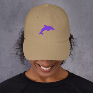 Dolphin Clothing Brand (Dolphin in Purple) Dad hat