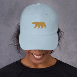 Dolphin Clothing Brand (Bear In Khaki) Dad hat