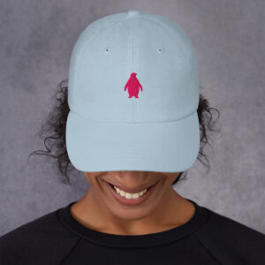 Dolphin Clothing Brand (Penguin In Cranberry) Dad hat