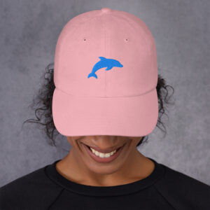 Dolphin Clothing Brand (Dolphin In Blue) Dad hat