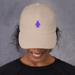 Dolphin Clothing Brand (Penguin In Purple) Dad hat