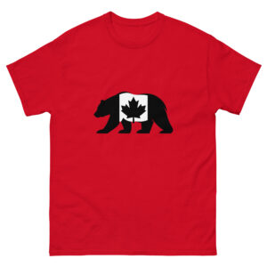 Country Contours (Canada Flag Grizzly) various colours Unisex classic tee